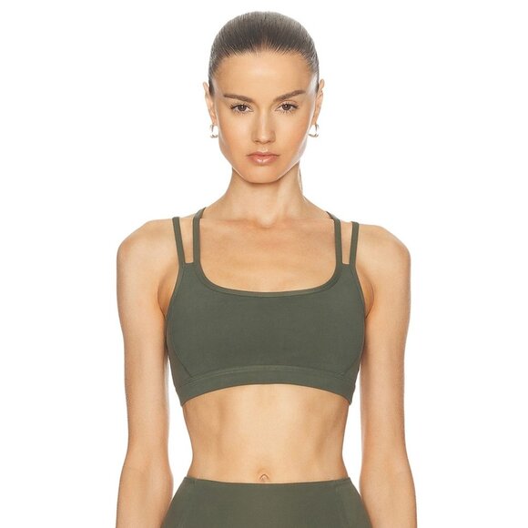 NWT Beyond Yoga Powerbeyond Bootcamp Sports Bra in Modern Olive new fwrd green